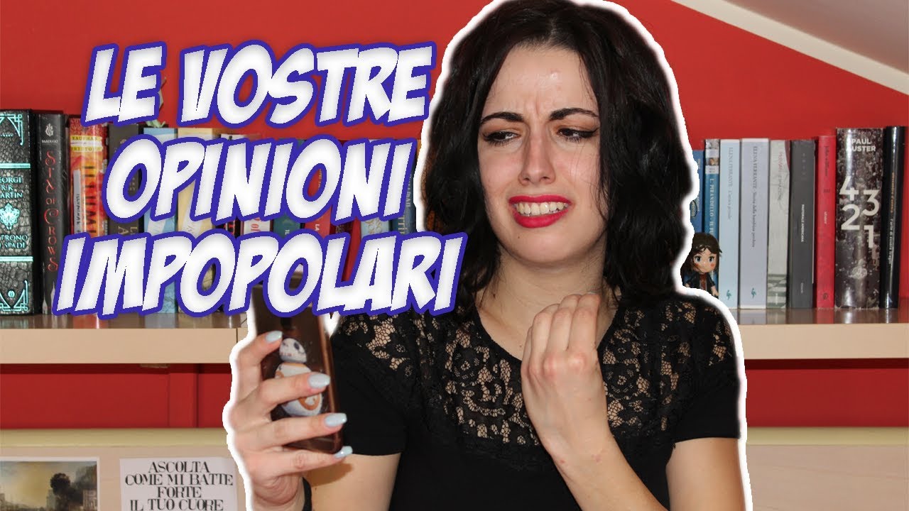 Reagisco alle opinioni impopolari sui libri!