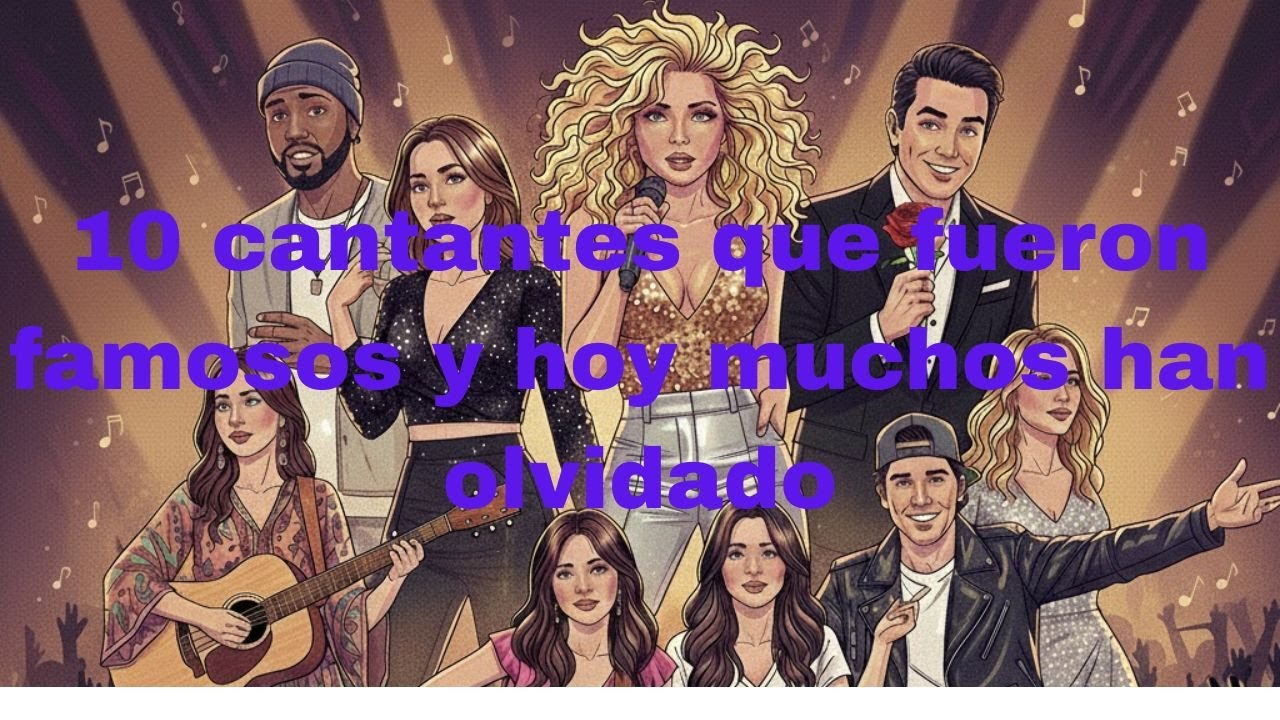 10 cantantes que fueron famosos y hoy muchos han olvidado,