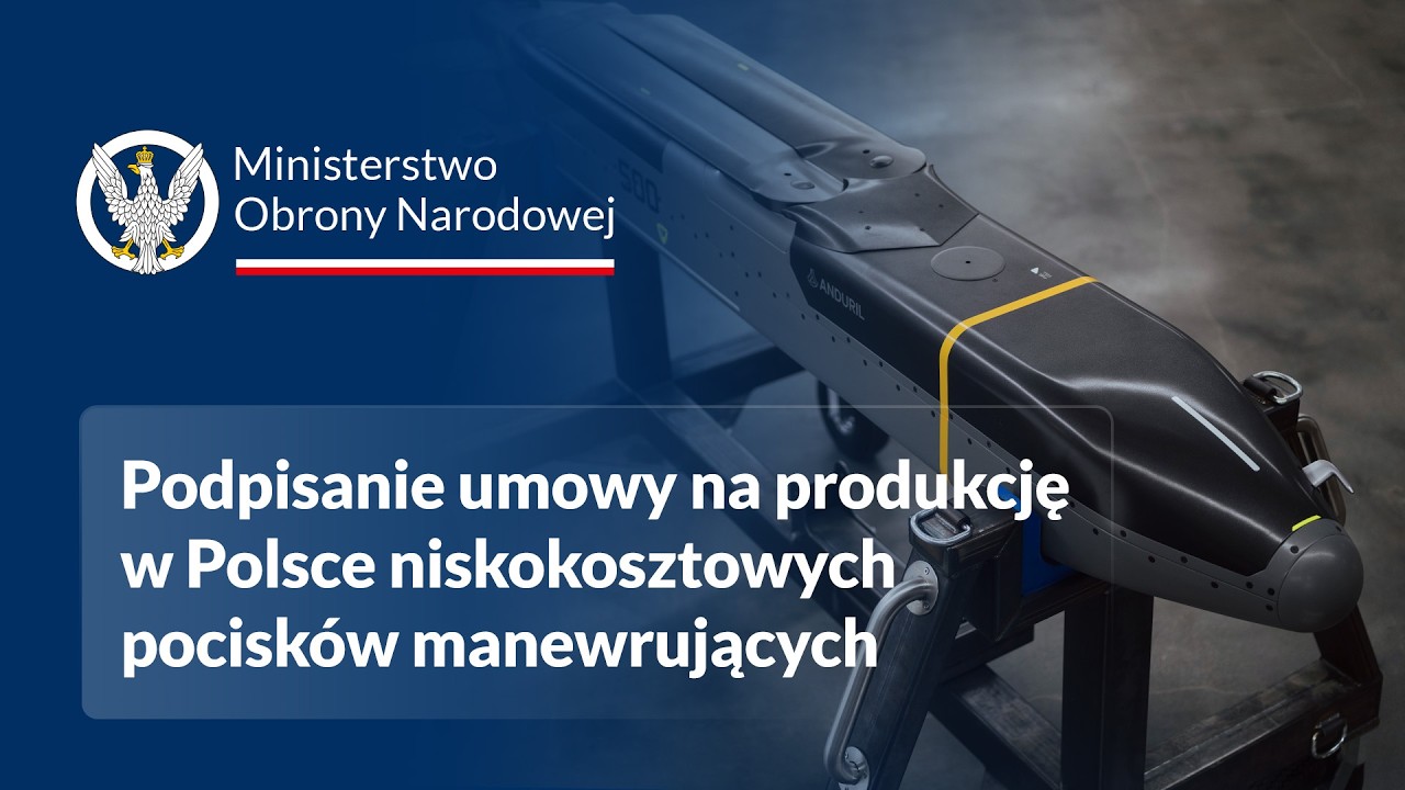 Szef MON na podpisaniu umowy na produkcję w Polsce niskokosztowych pocisk&oacute;w manewrujących
