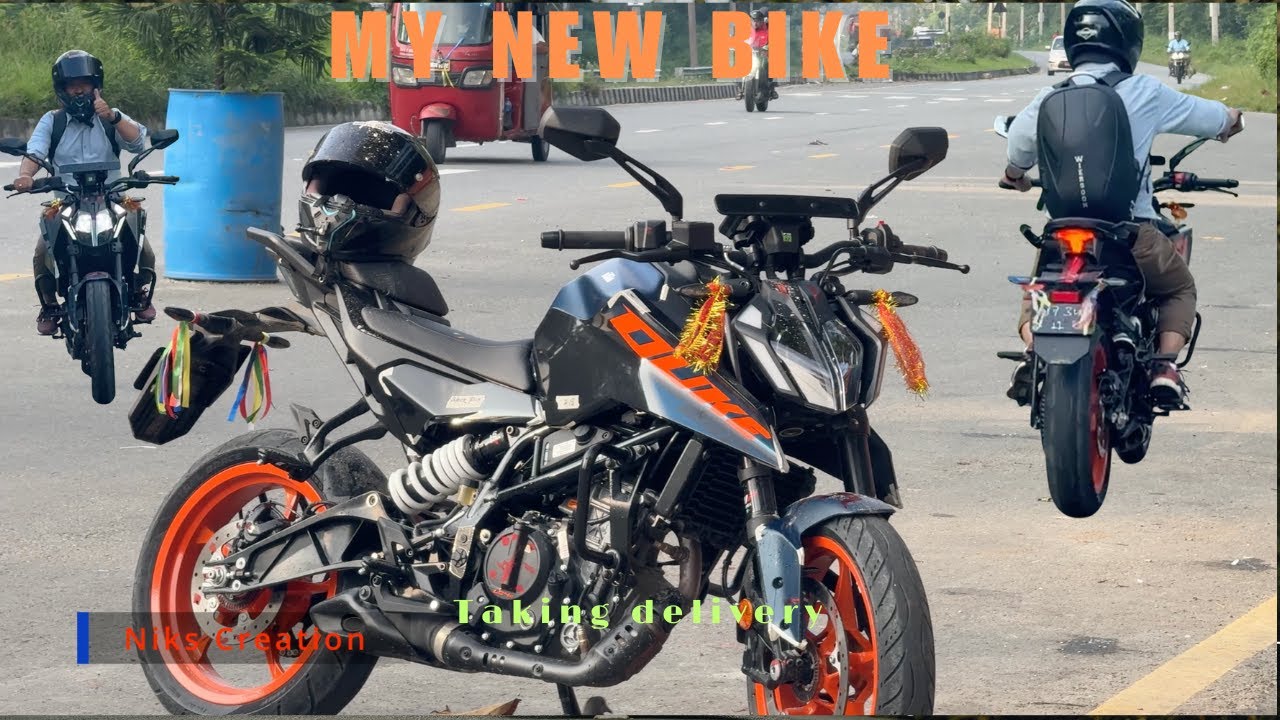KTM DUKE 250 GEN3 II TAKING DELIVERY OF NEW BIKE II NEW BIKE RIDE VIDEO II NEW BIKE IN NEPAL II