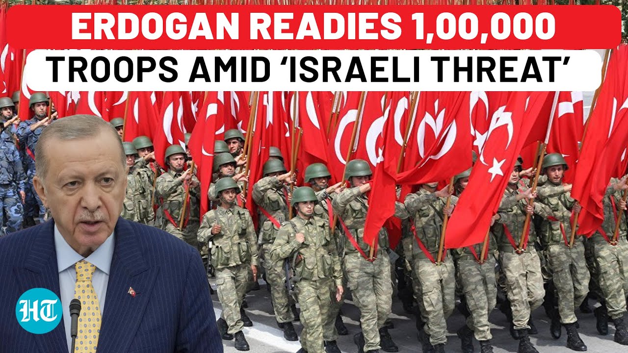 Erdogan’s 1st Official Military Move Against Netanyahu? 1 Lakh Turkey Soldiers Near Israel | Cyprus