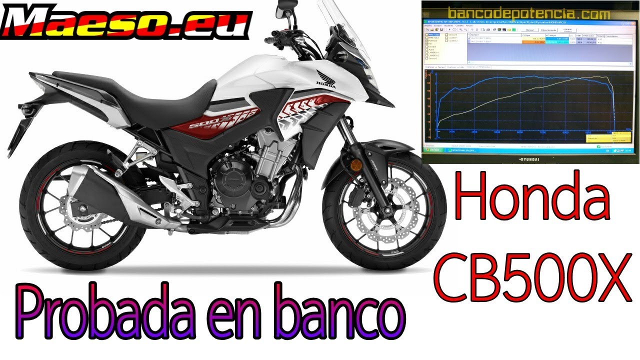 Honda CB500X '18 prueba en banco y comentario de los resultados