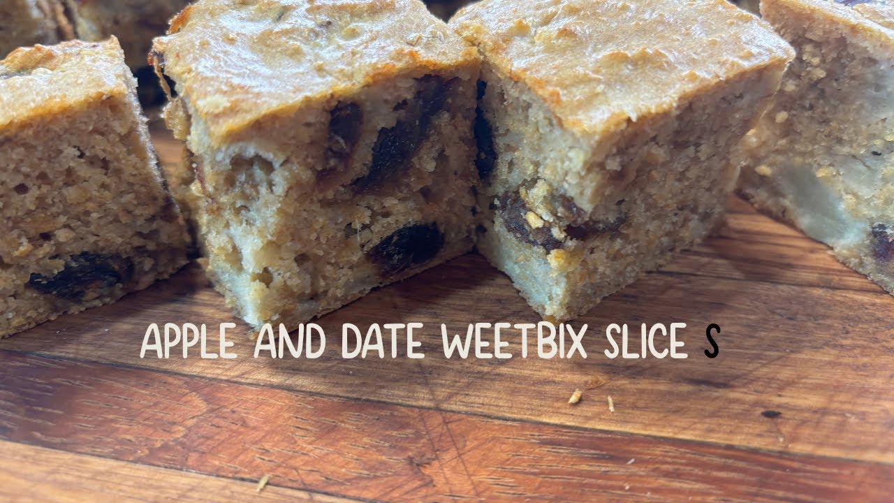 Apple & Date Weet-Bix Slice | Naturally Sweet, No Refined Sugar | baking science@Kingoftarts