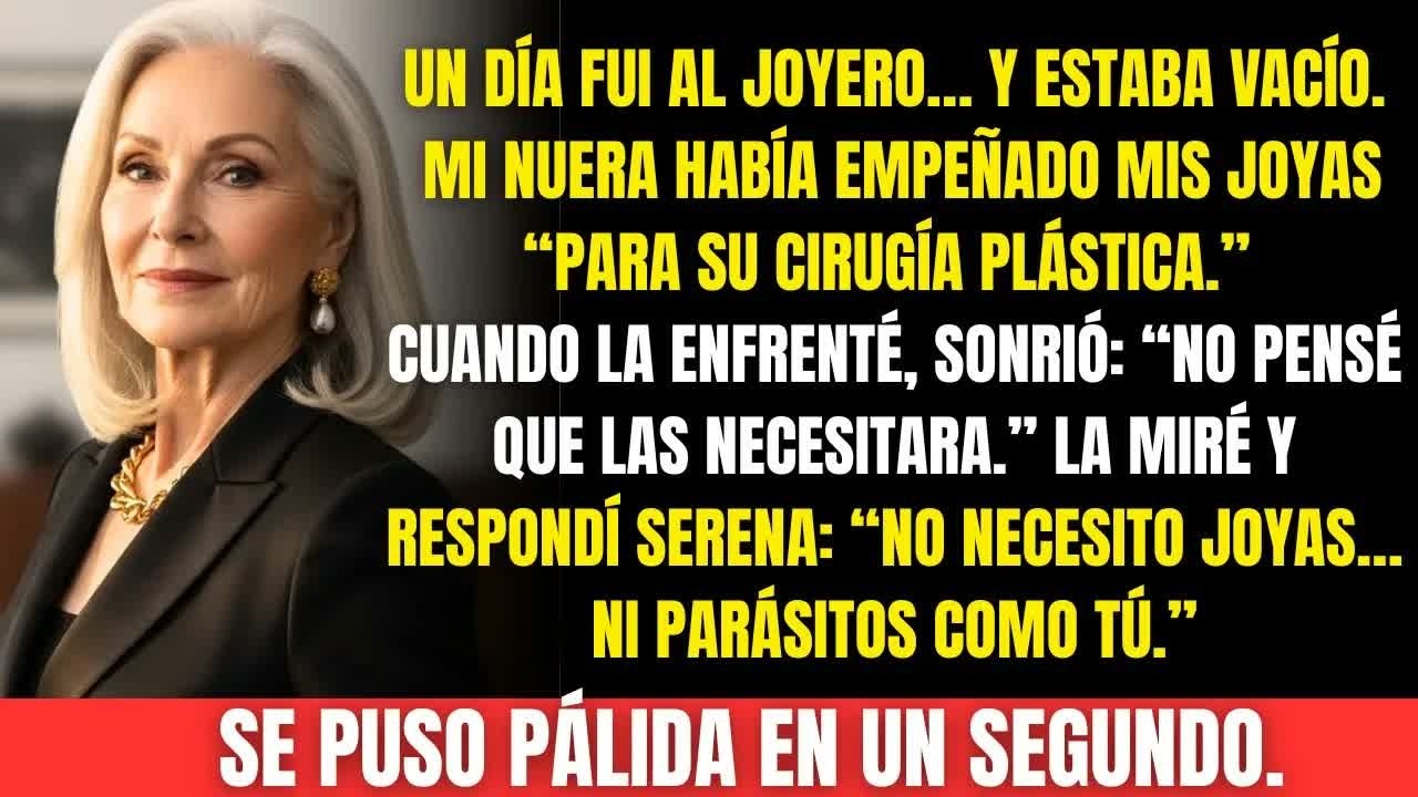 Mi nuera empeñó mis joyas sin mi permiso ‘para su cirugía plástica’…pero no imaginó lo que haría