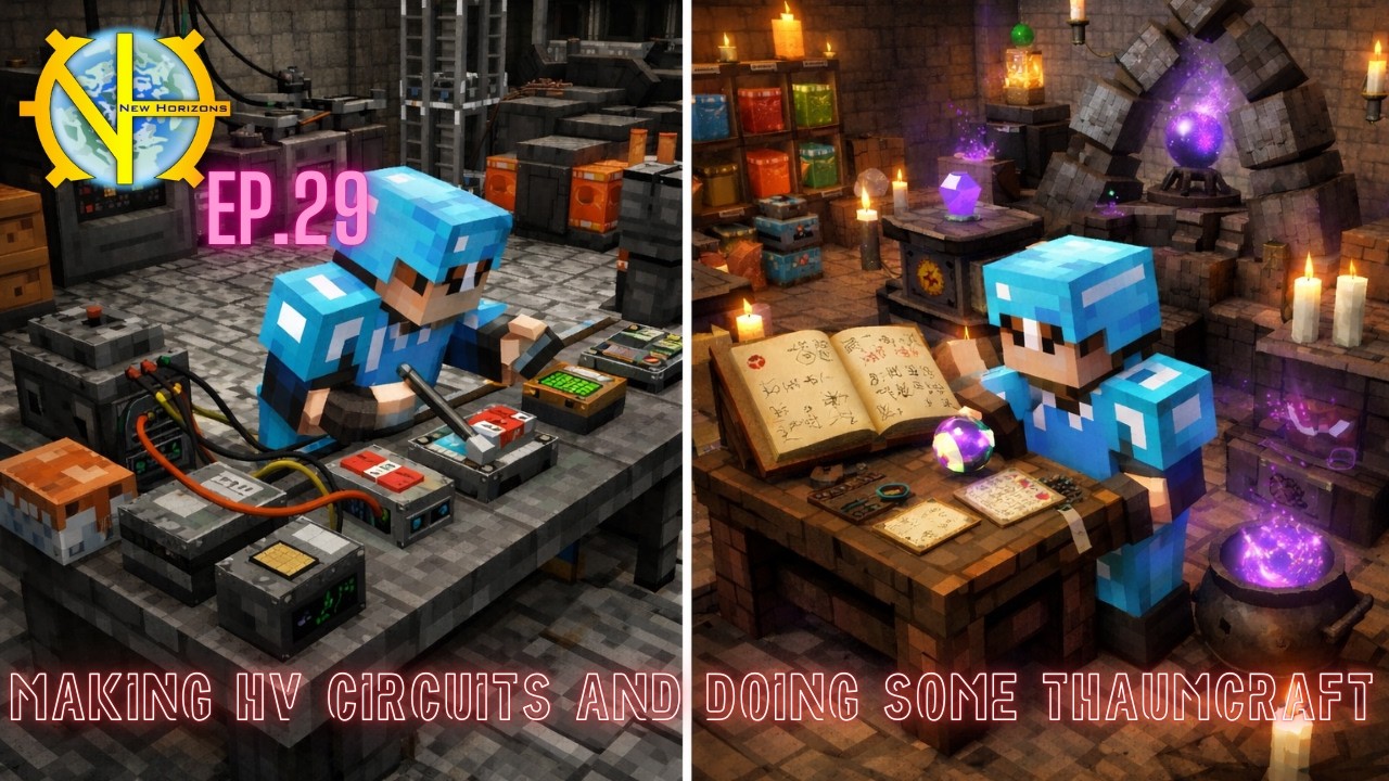 GTNH 2.8.1 Series - MV (~103h) [E29] [S03] - Making HV Circuits and Doing Some Thaumcraft
