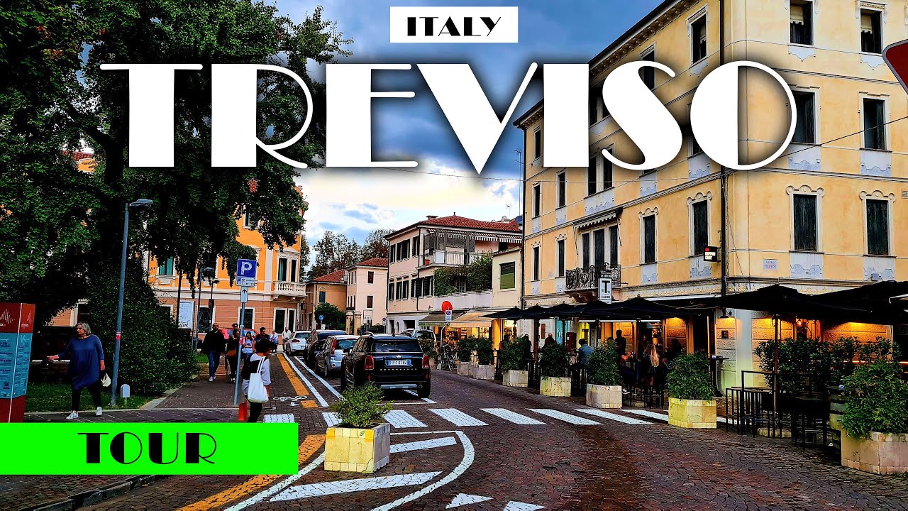 [4K] ITALY BEAUTIFUL CITY TREVISO TOUR/WŁOCHY Z WIZYTĄ W TREVISO