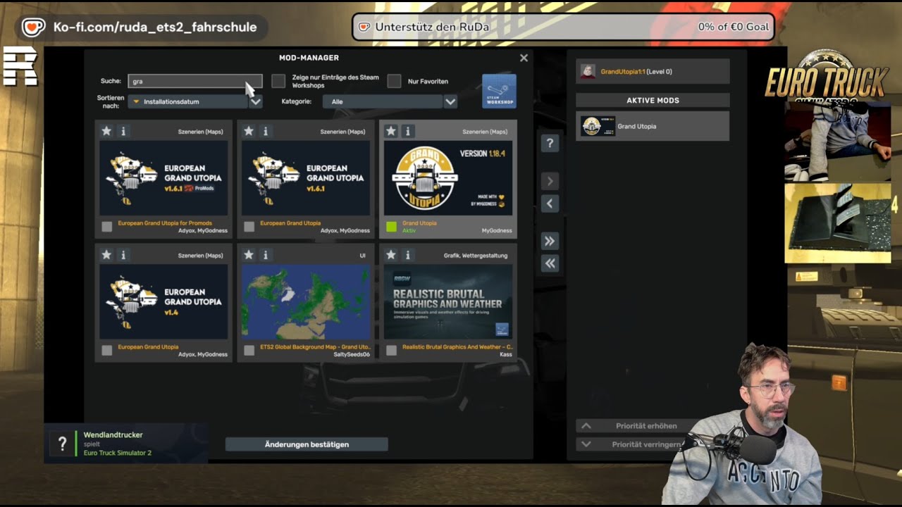 TUTORIAL ETS2 1.56 Start Grand Utopia 1to1 Standalone