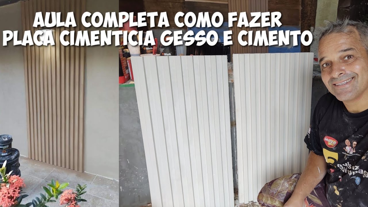 Placa Cimenticia Gesso E CIMENTO Pode? - Ripado Cimenticia