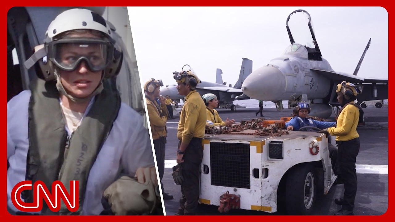 Aboard a warship Trump says was attacked 100+ times since Iran war