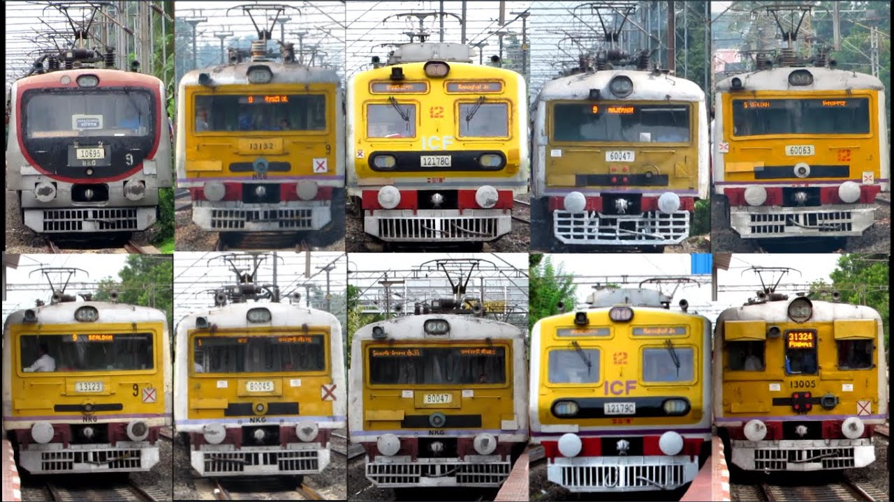 [25 in 1] Amazing multicolored different model EMU local trains at Palta Station I Kolkata Trains