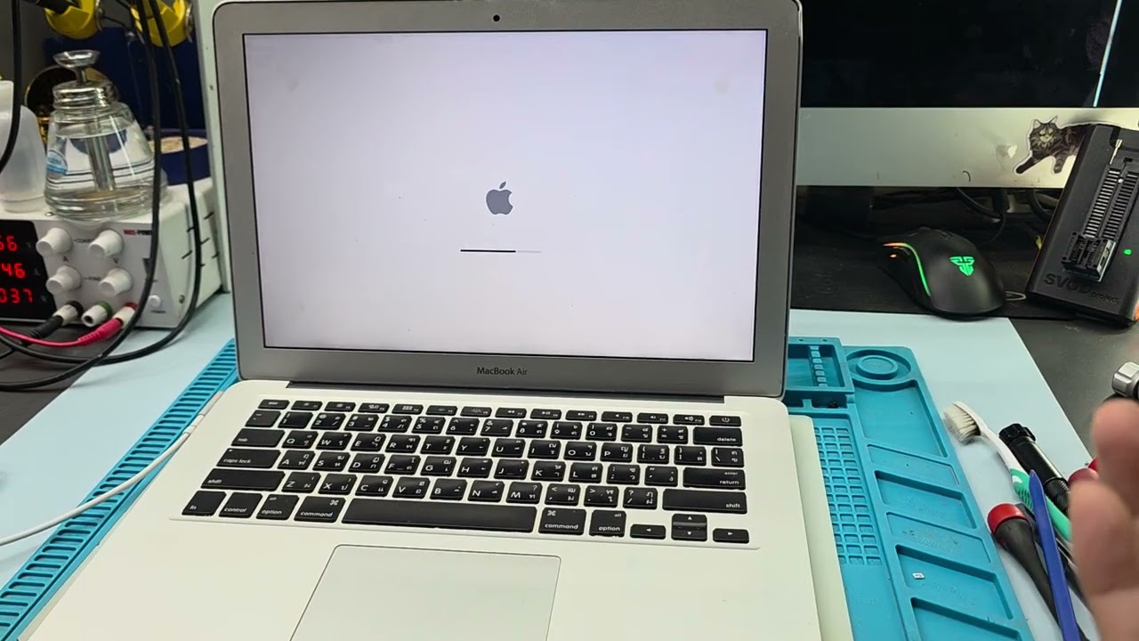 Macbook Air A1369 เปิดแล้วมีเสียงเตือน3ครั้ง โดยช่างเป้ Smile IT Service พื้นที่ให้บริการ บางนา
