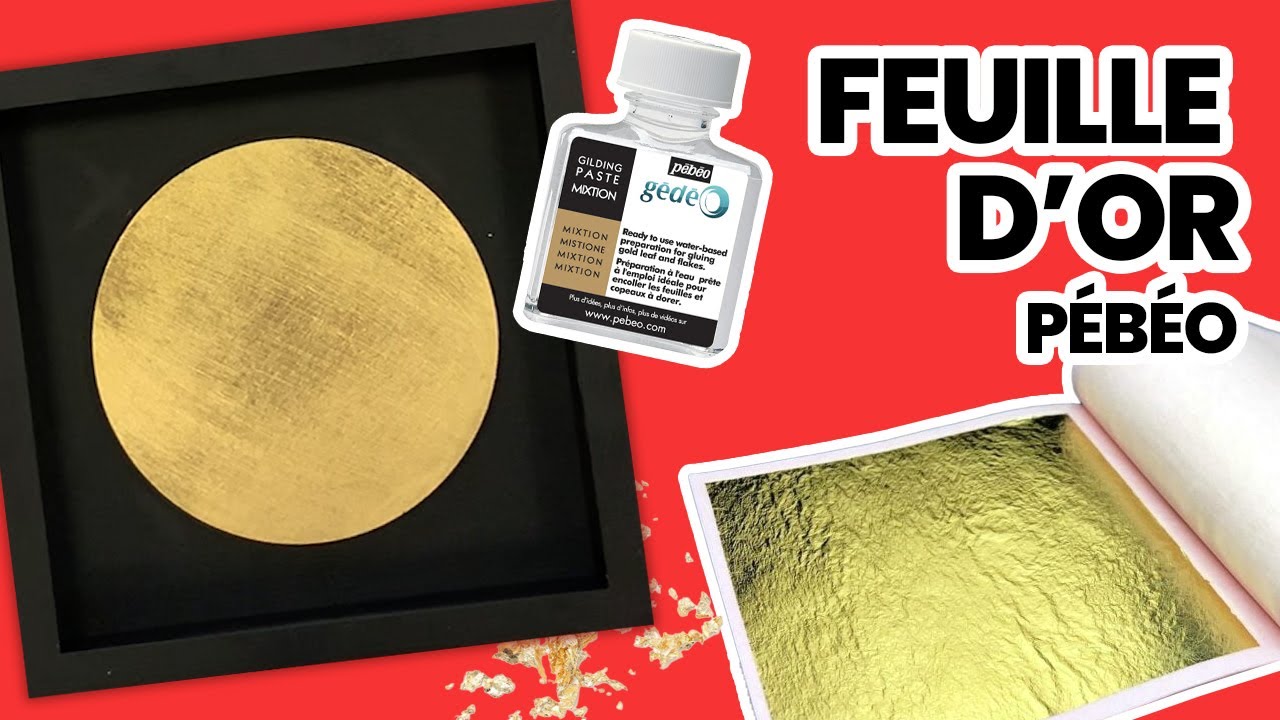Décorer à la feuille d'or Pébéo