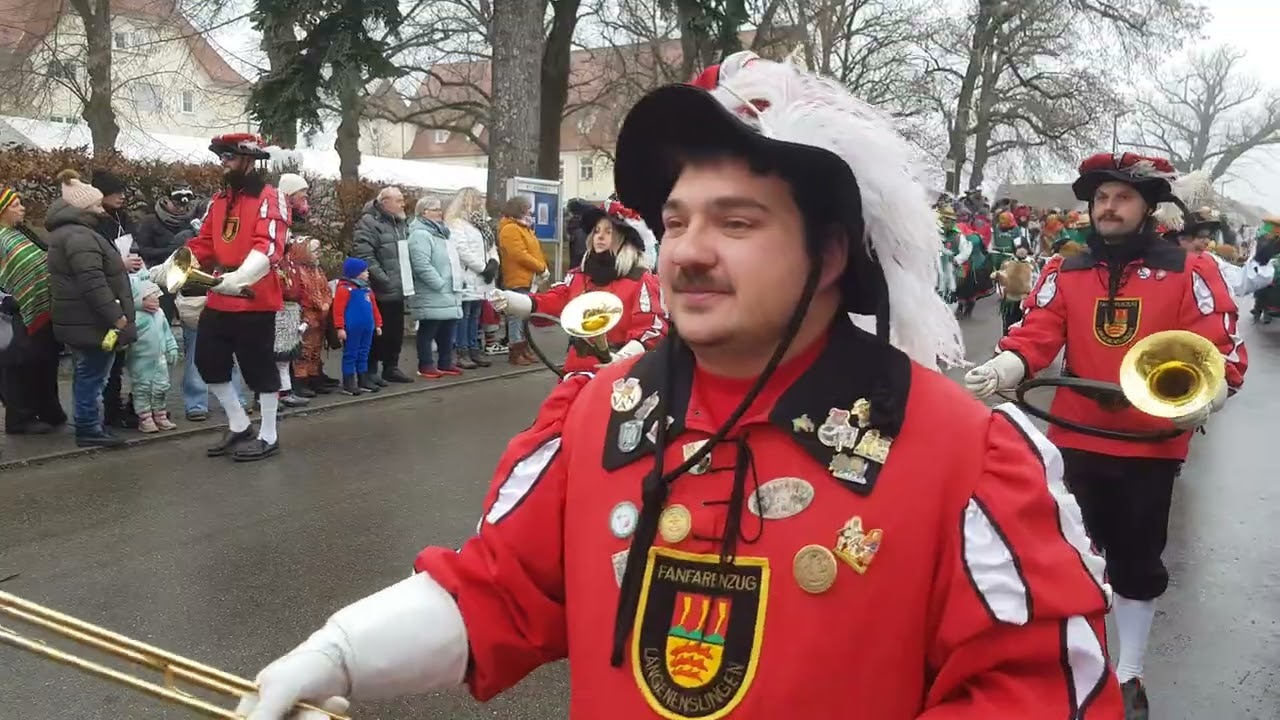 Fanfarenzug und Narrenverein Langenenslingen am 25.01.2026 (50 Jahre Narrenverein Langenenslingen)