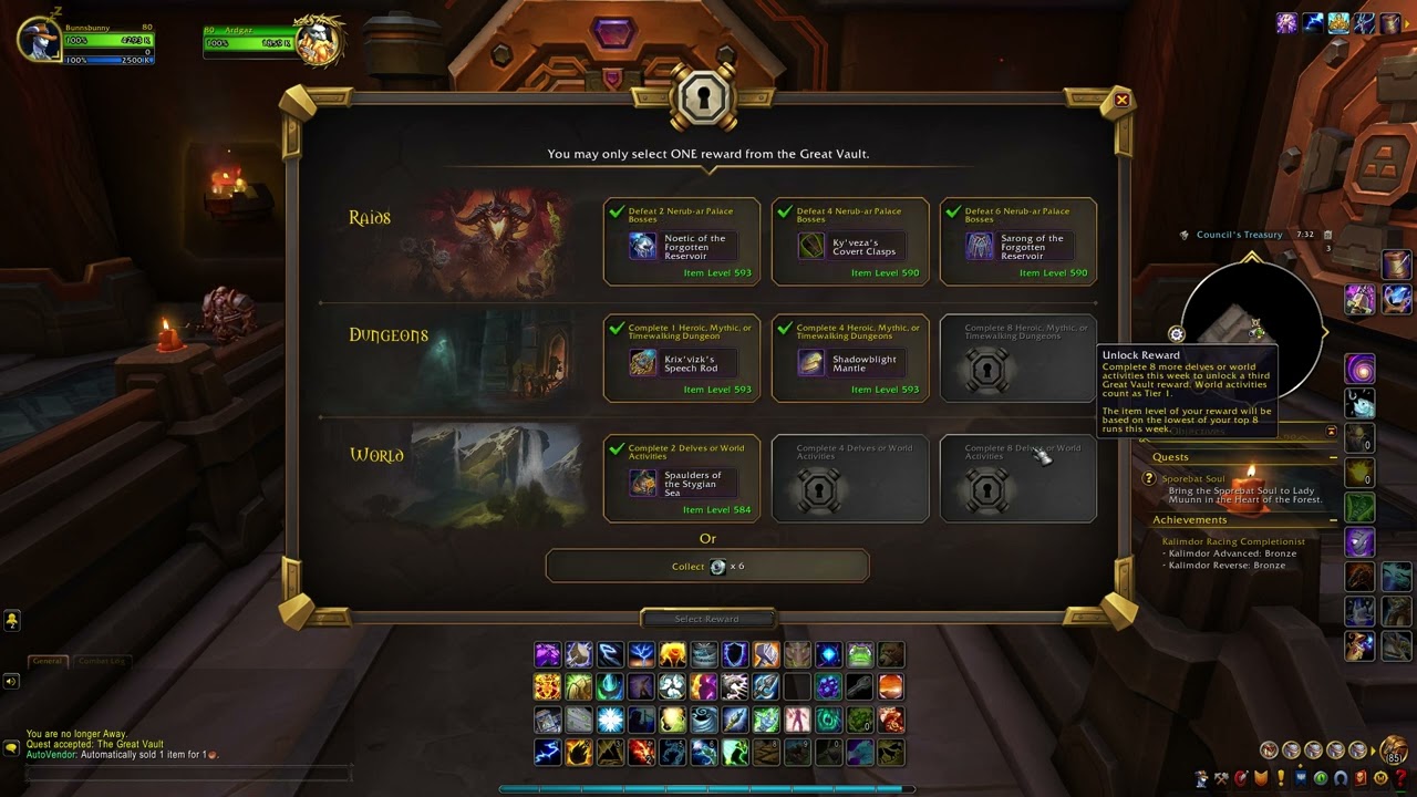 The Great Vault | WOW Quest | The War Within