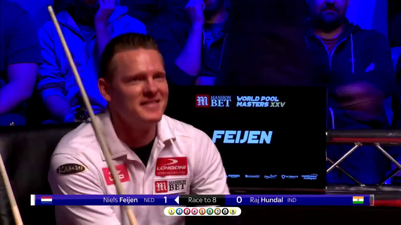 Niels Feijen vs Raj Hundal | 2018 World Pool Masters | Round One