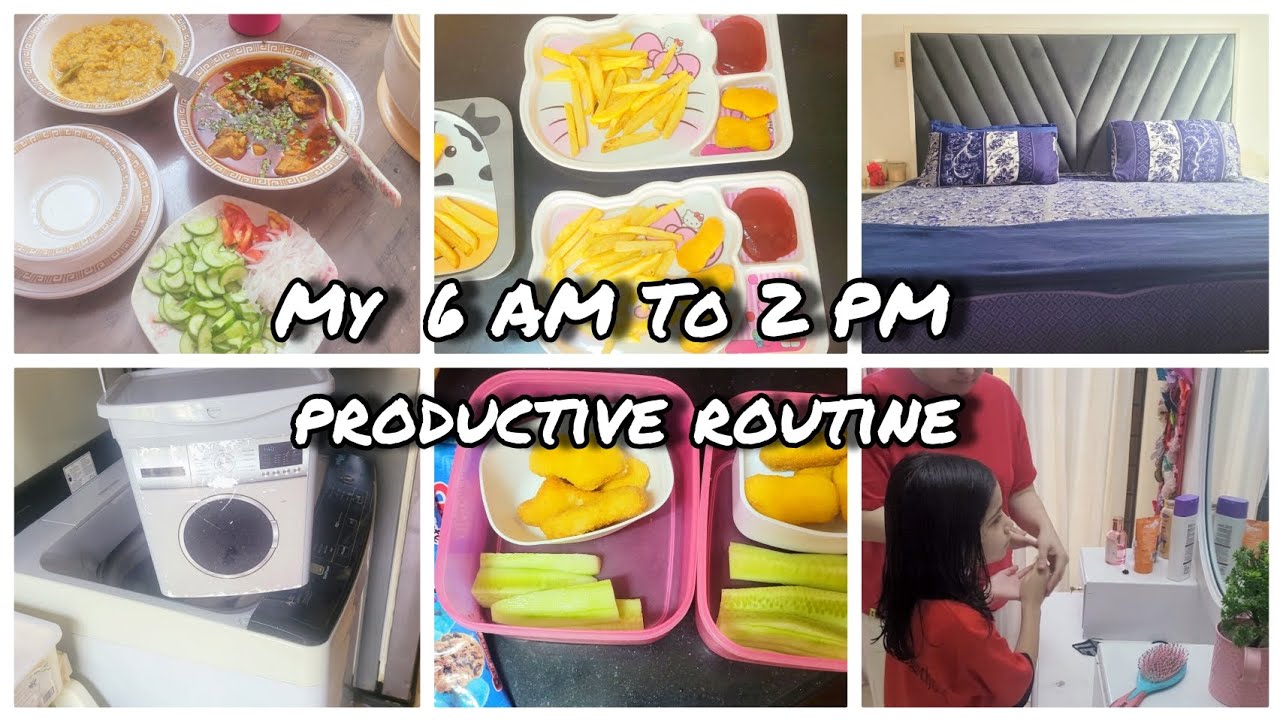 Pakistani mother's 6:AM to 2:PM productive routine with 4 kids  || Motivation for all of you