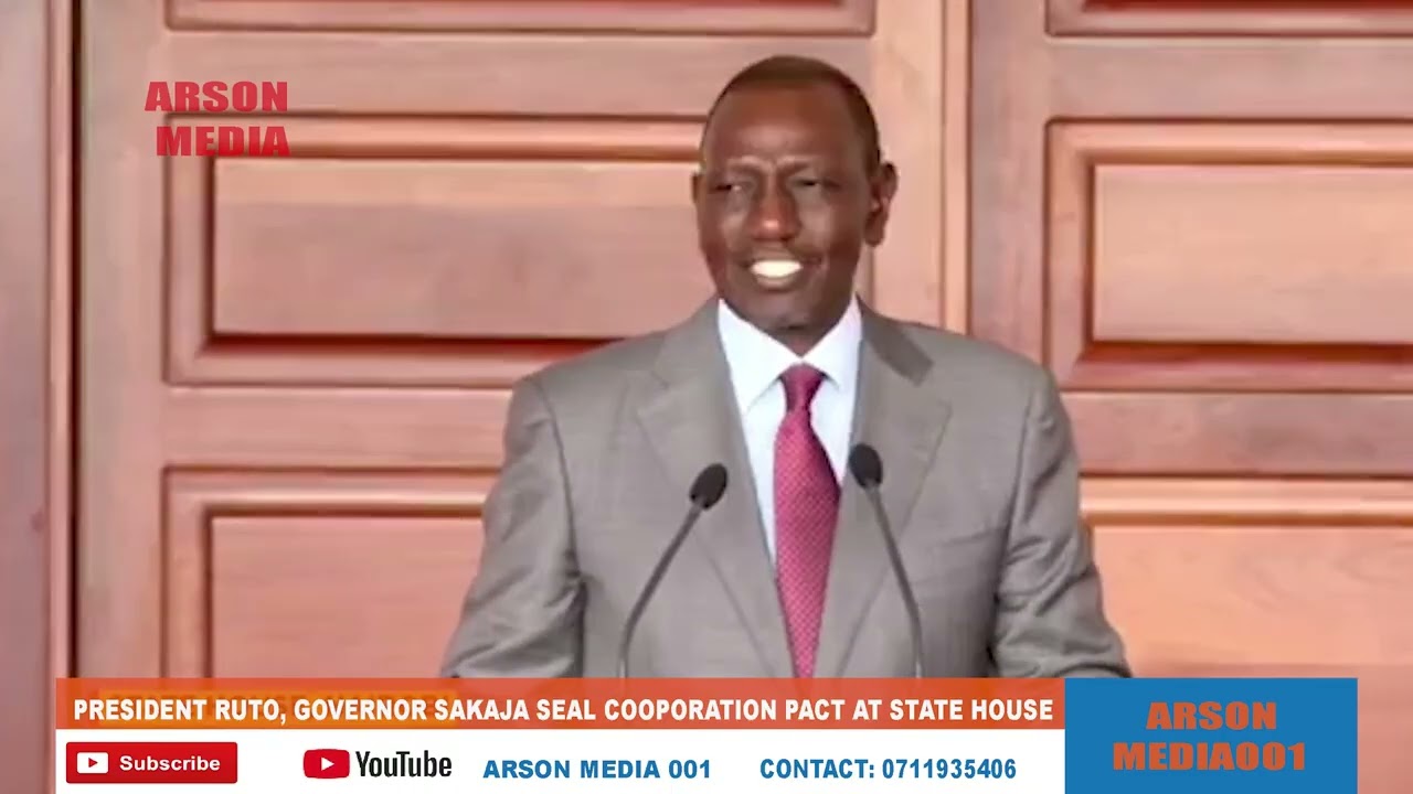 President Ruto, Governor Sakaja Put into Paper Cooperation Deal at State House