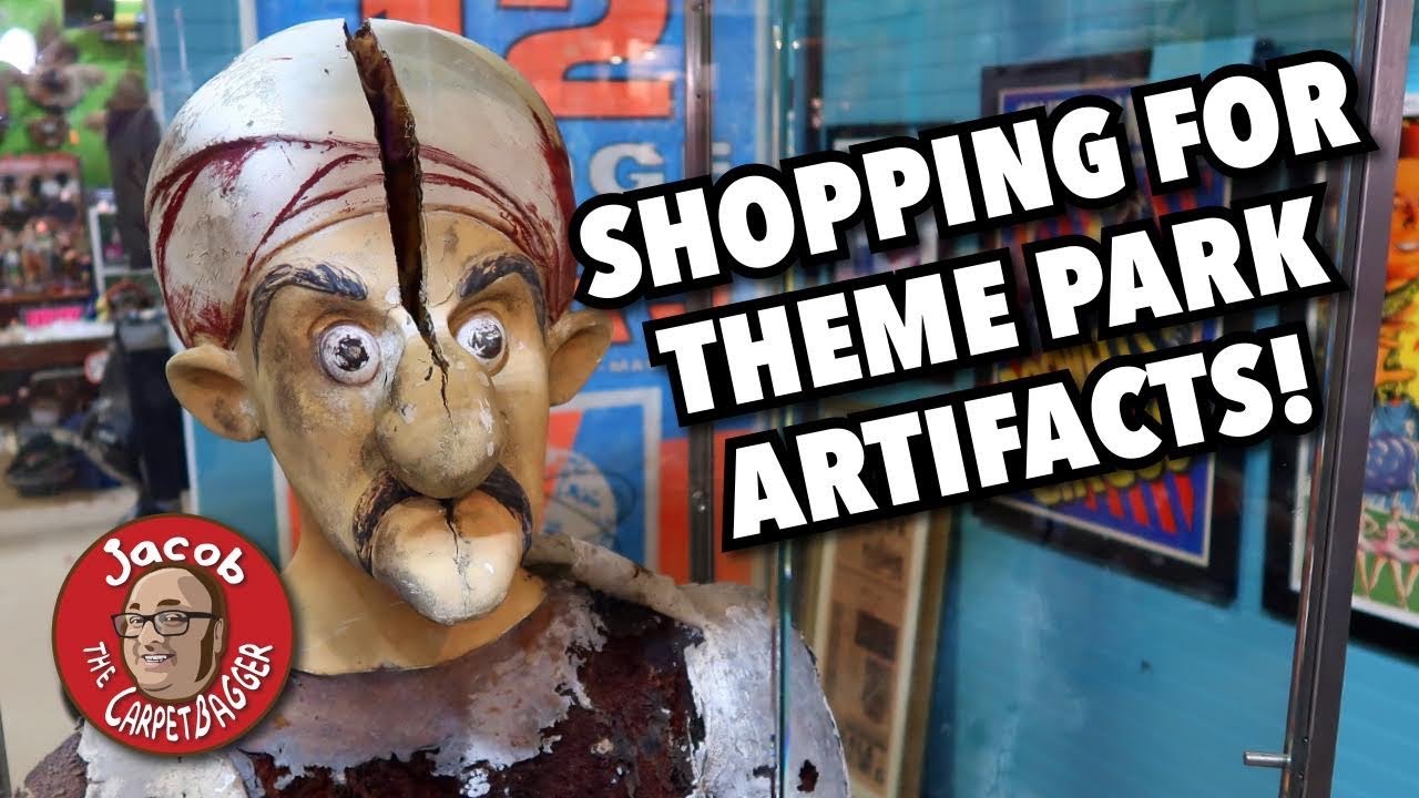 Shopping for Theme Park Props at Lakeland Antique Mall - Adult Happy Meal and Mr. Rogers Statue