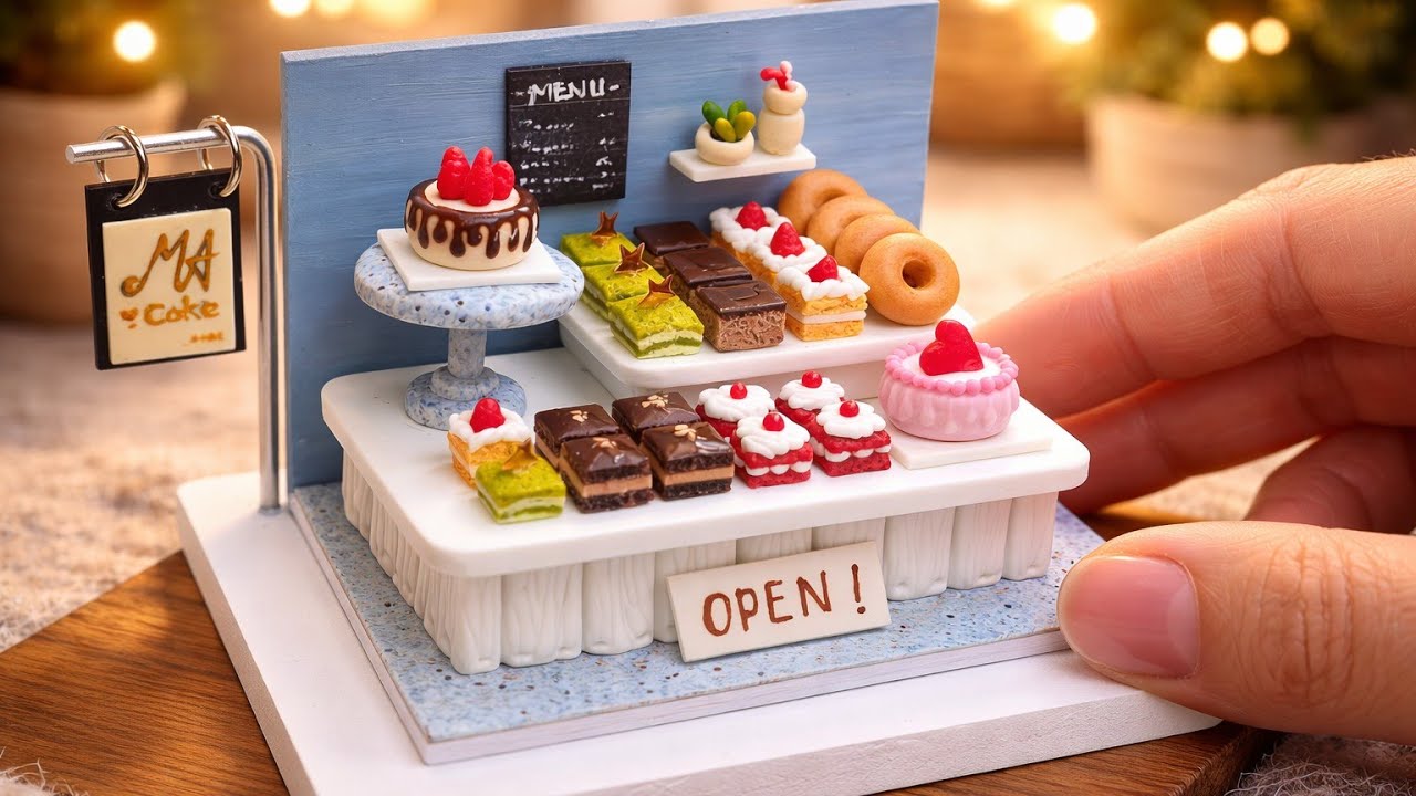 Miniature Bakery Shop - Polymer Clay Miniature Tutorial