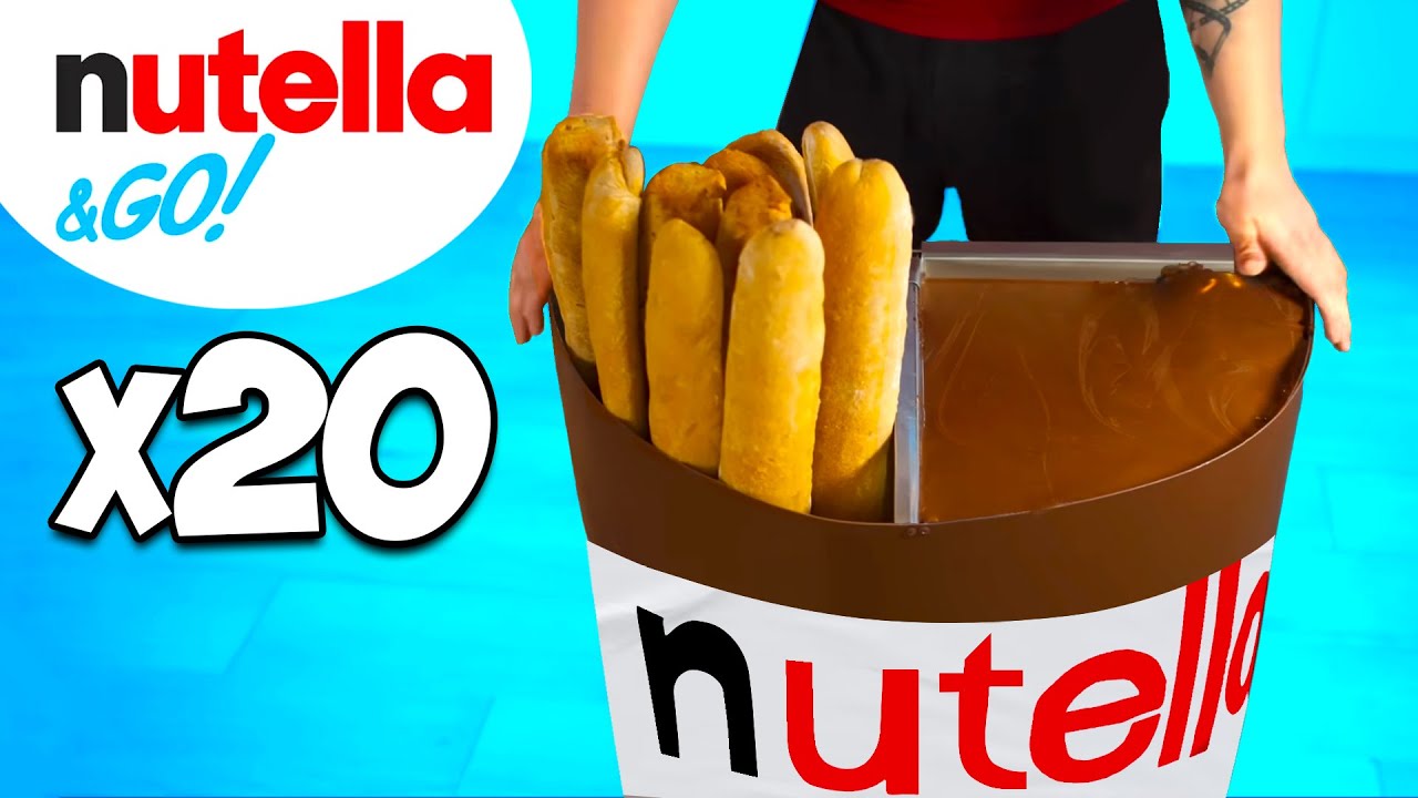 Nutella Go Gigante | Cómo hacer el Nutella Go de bricolaje más grande del mundo por VANZAI