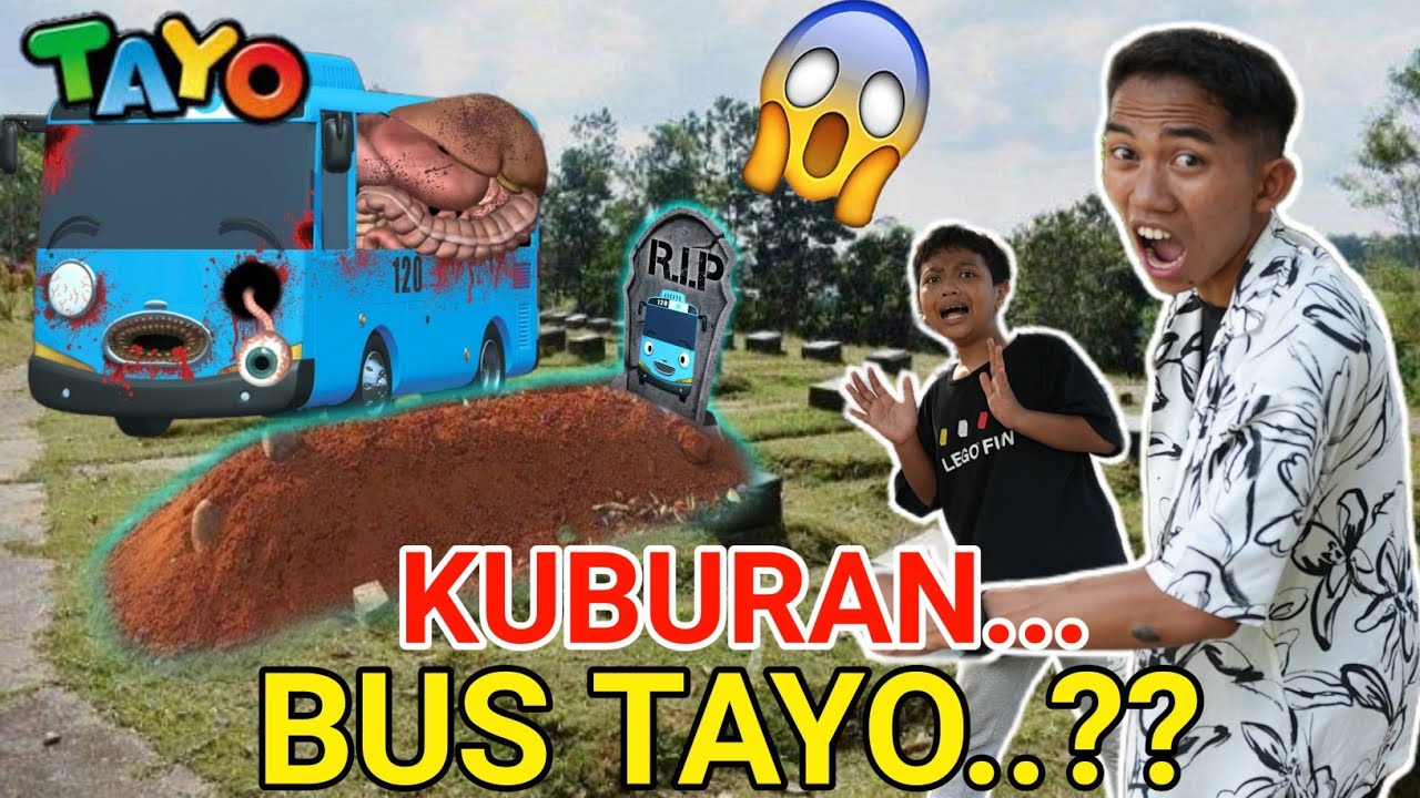 NYASAR KEKUBURAN BUS TAYO, BOCIL SEDIH BUS TAYO MENINGGOY??😱| Mikael TubeHD