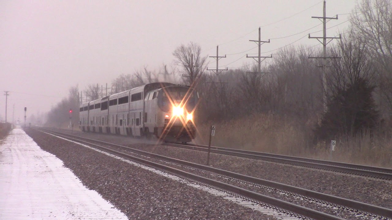 Nice K5LA on Amtrak 59 South Braceville, IL 2/17/19