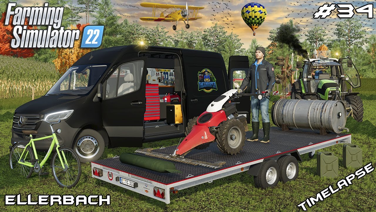 Preparing for HUGE GRASS SILAGE with AEBI and @kedex | Ellerbach | Farming Simulator 22 | Episode 34
