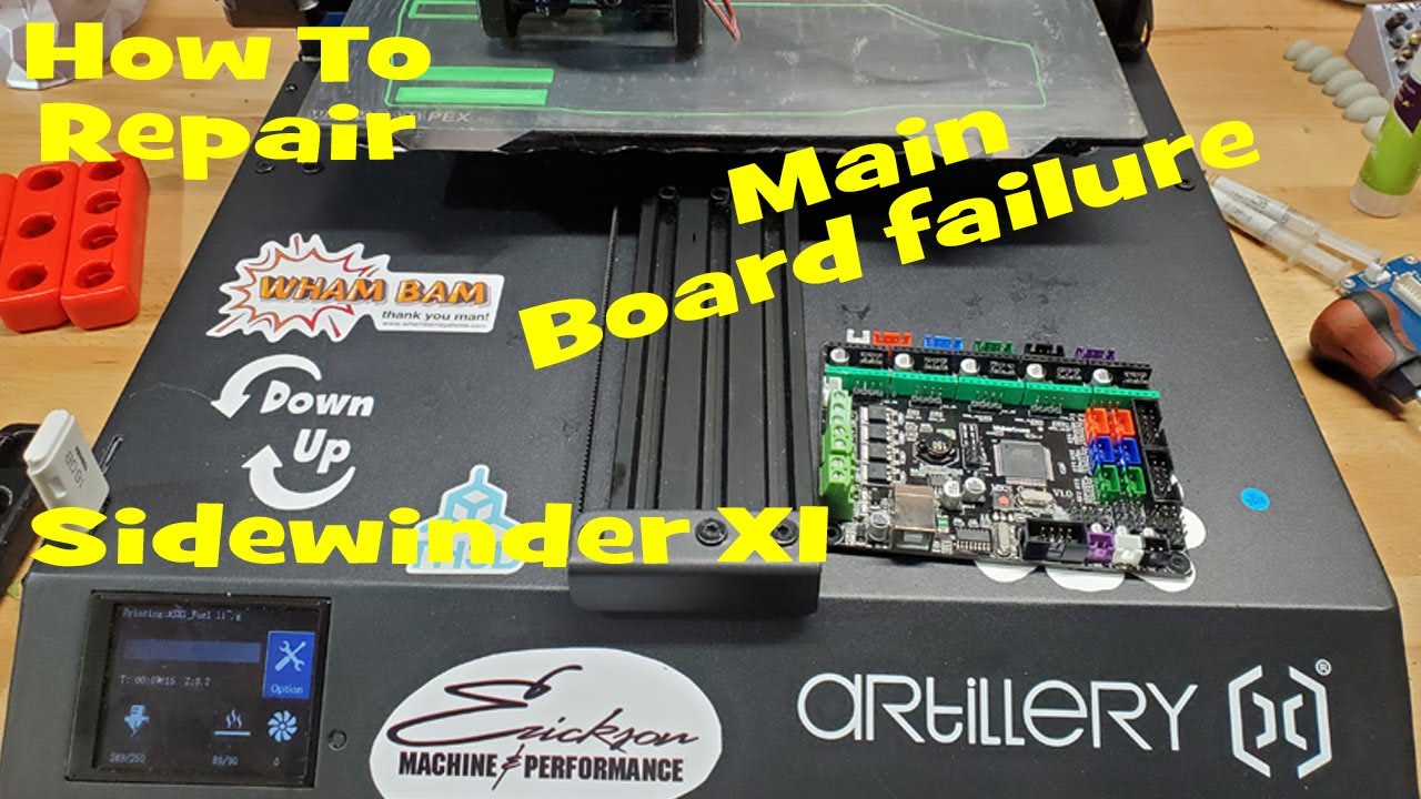 How to fix a Main board failure in a sidewinder x1 3d Printer