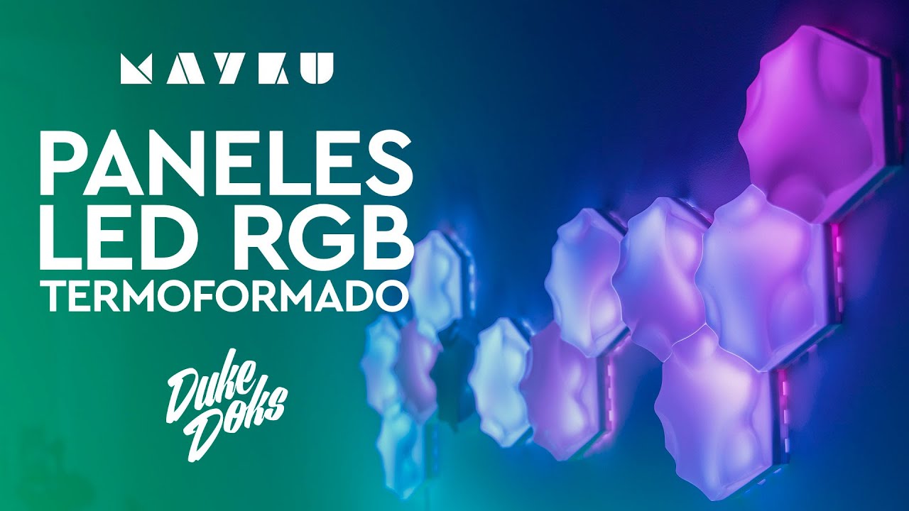🌀  Paneles LED con MAYKU FormBox / TERMOFORMADORA