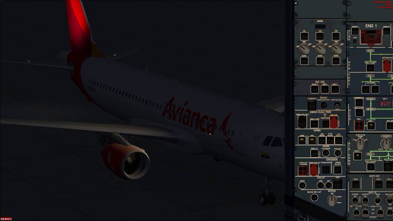 FSL A320 exterior lights