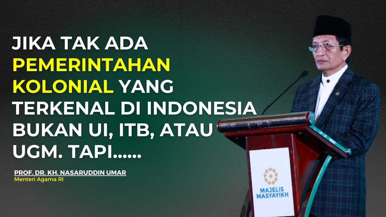 Menag RI Singgung Penyimpangan Sejarah Pesantren oleh Pemerintahan Kolonial