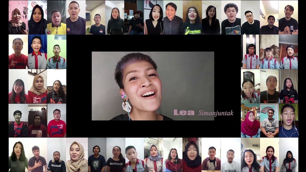 Virtual Belisario Choir ft. Lea Simanjuntak - What A Wonderful World ( Arr. Flora Monika G. )