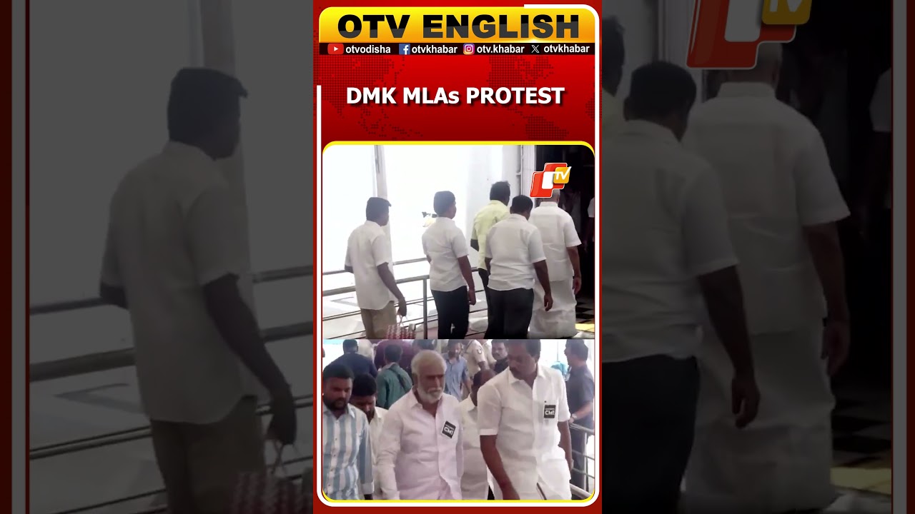 DMK MLAs Wear Black Badges To Protest Law And Order In Chennai | OTV