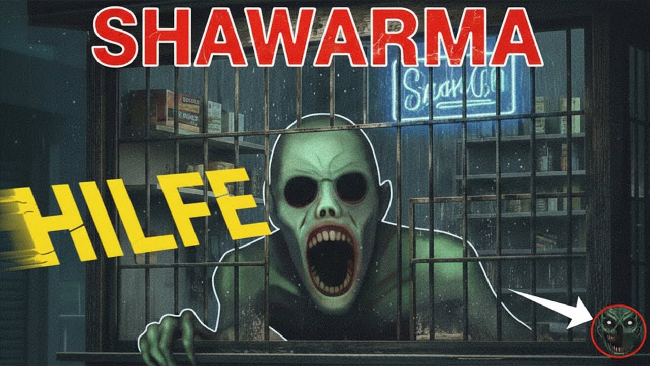 BEDIENE NIEMALS DIESEN KUNDEN UM 3 UHR NACHTS... 😱  (Albtraum im Kiosk) 4K SHAWARMA HORROR 😈
