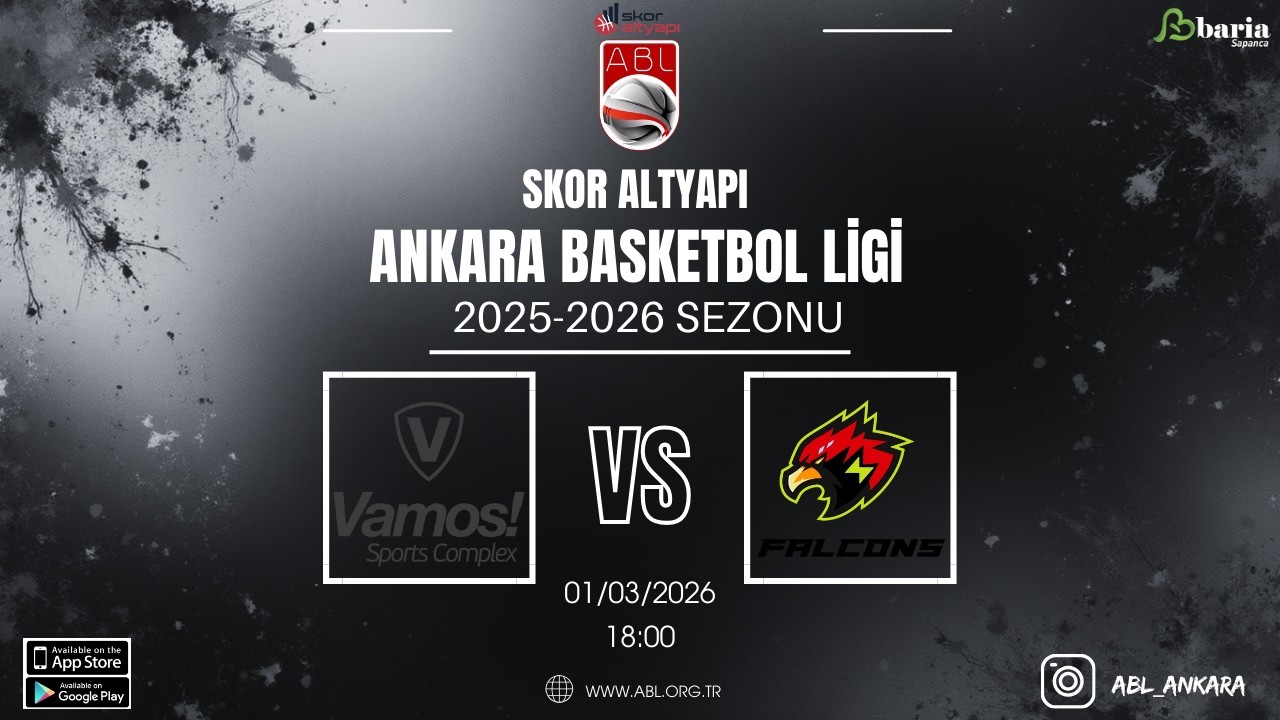 ABL l Vamos Spor Kulübü - Falcons (01/03/2026 Pazar 18:00)