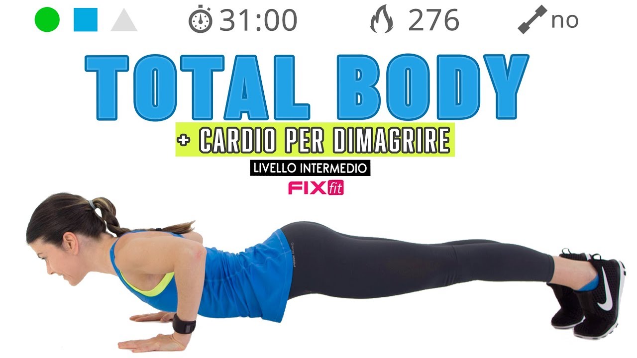 Esercizi Senza Salti! Allenamento Total Body + Cardio Per Dimagrire E Tonificare