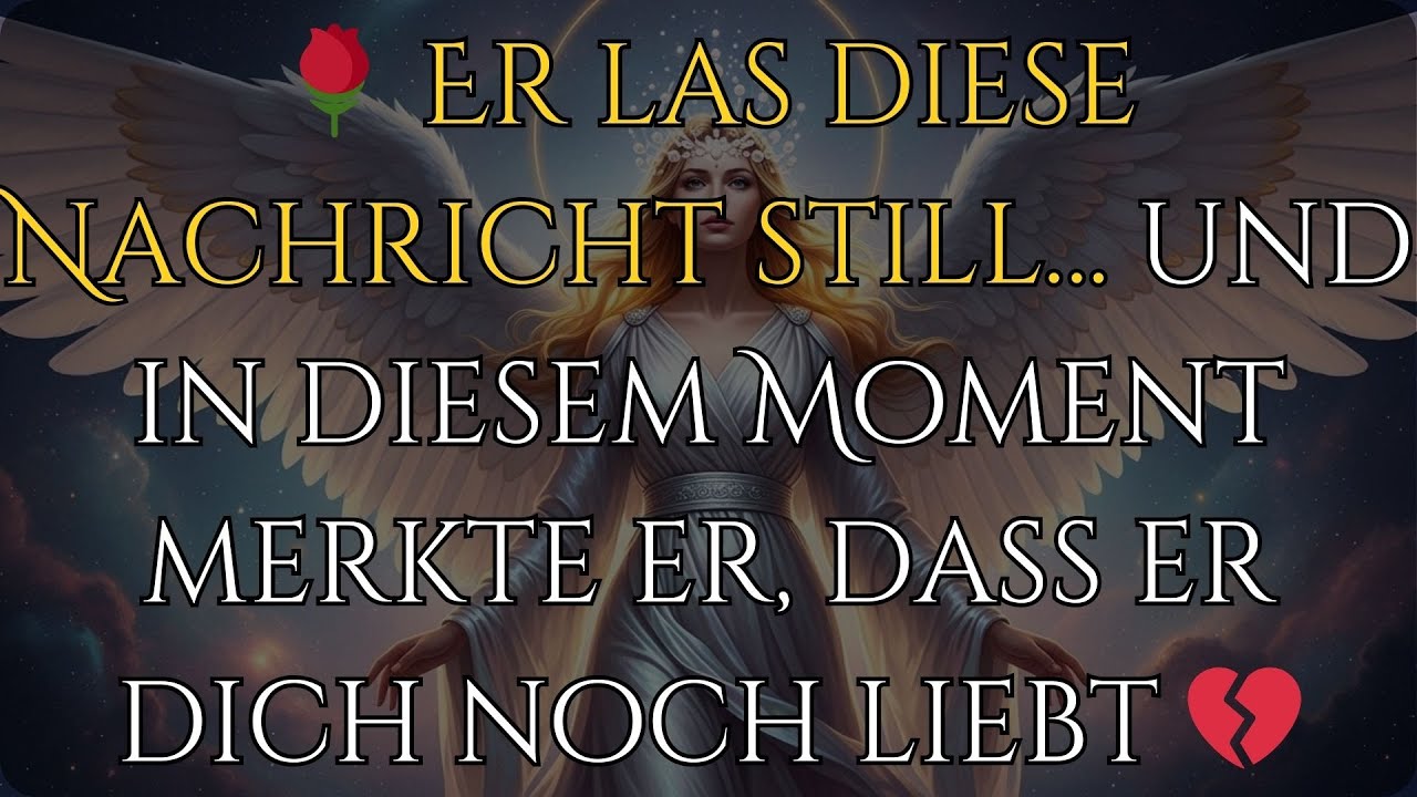 🌹 Er las diese Nachricht still… und in diesem Moment merkte er, dass er dich noch liebt 💔