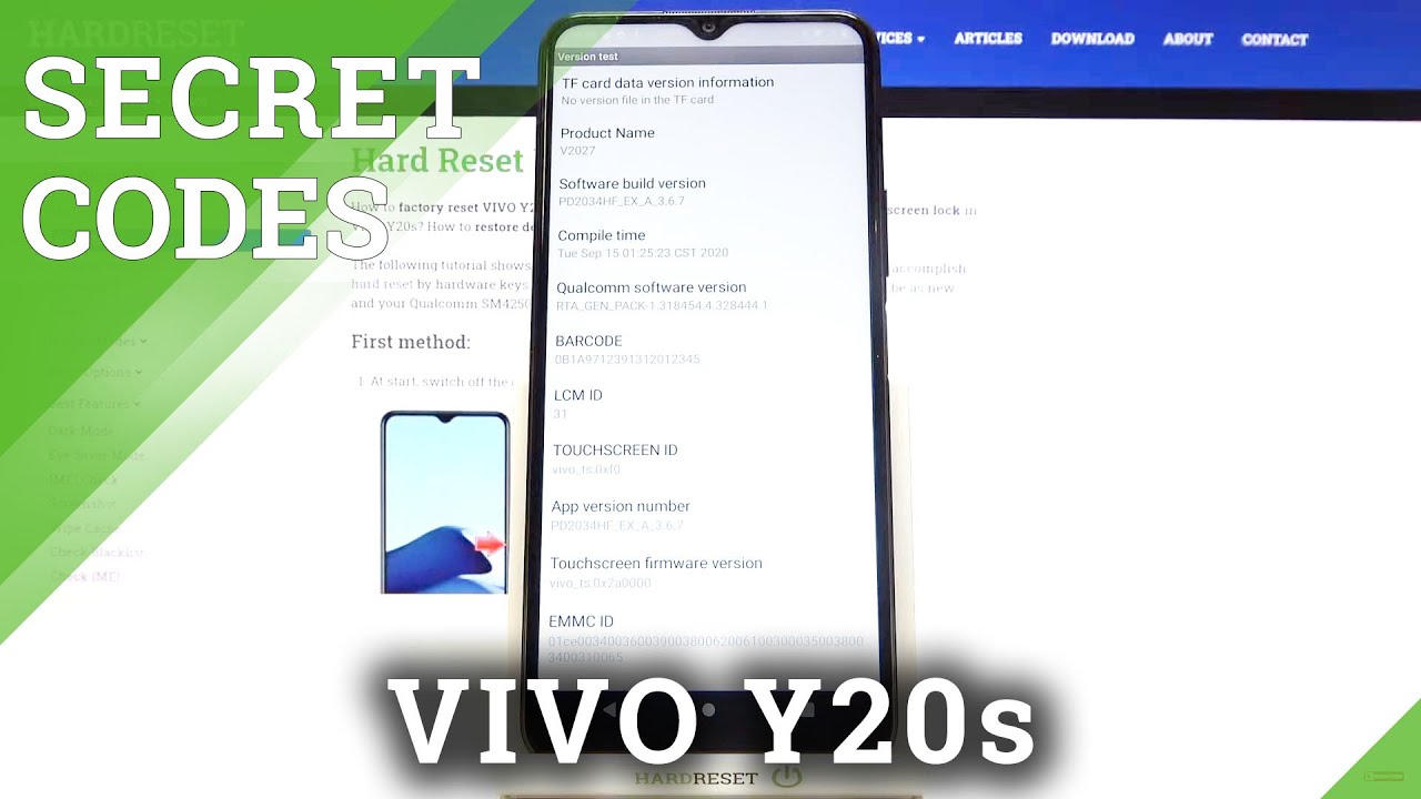 Как использовать секретные коды на VIVO Y20s — открыть скрытые режимы