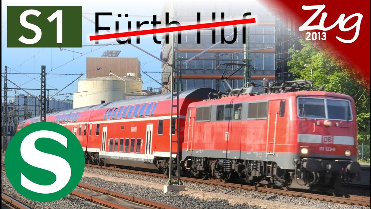 Die S-Bahn die NIE in Fürth Hbf hält - Die S1 Nürnberg - Erlangen mit BR111