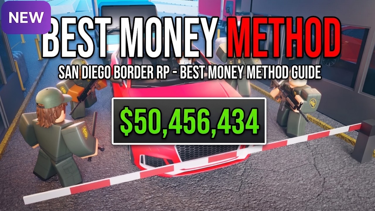 How To GET RICH FAST in San Diego Border Roleplay! (BEST MONEY METHOD) ROBLOX 🤑🤑🤑🤑
