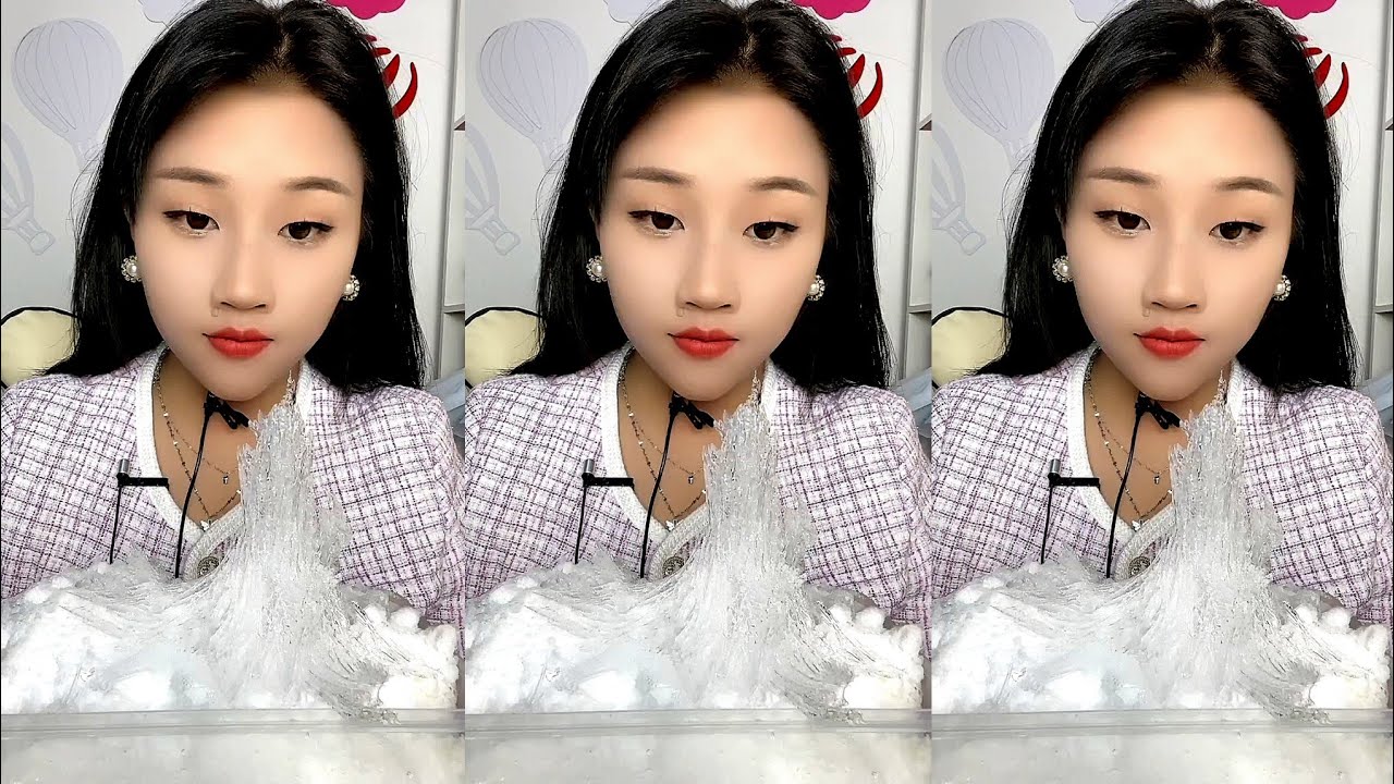 asmr thin ice eating