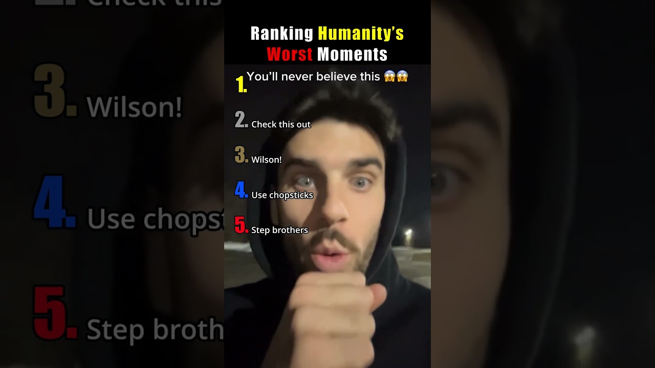 Ranking Humanity’s Worst Moments