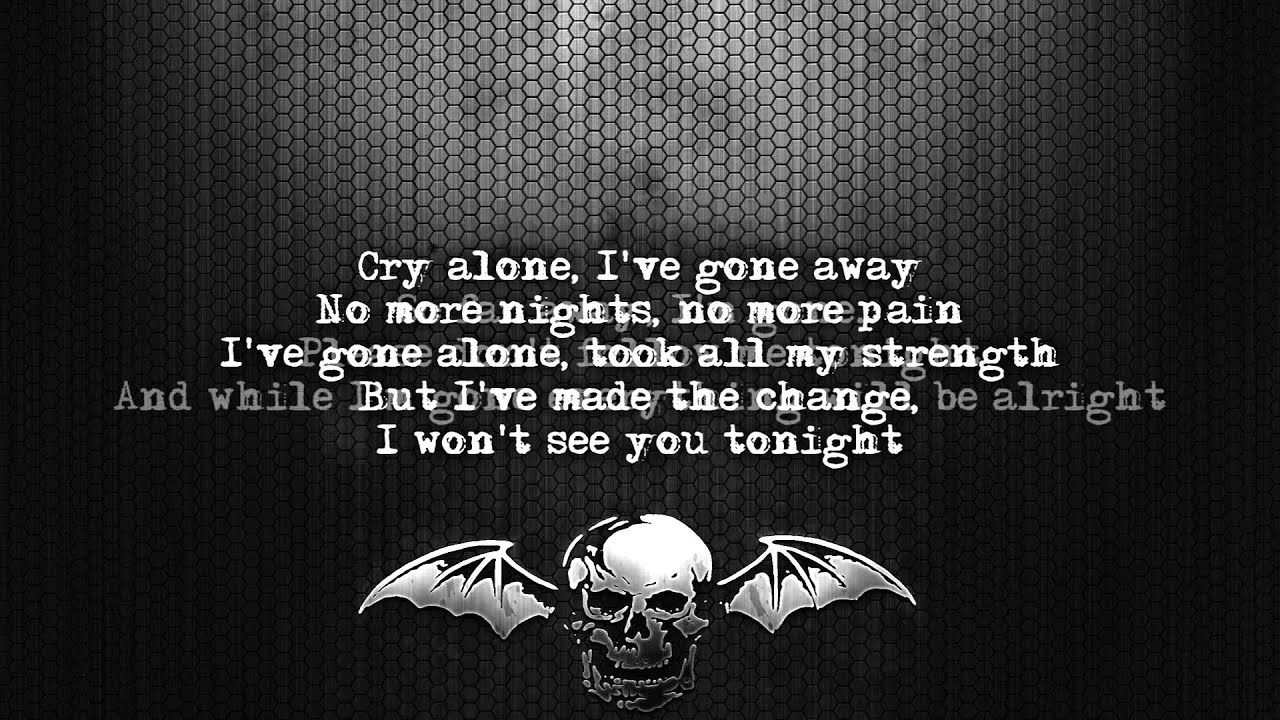 Avenged Sevenfold - I Won't See You Tonight (Part 1) [Lyrics on screen] [Full HD]
