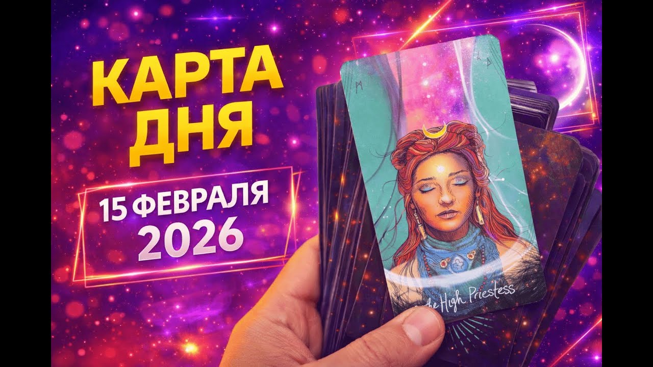 ✨ КАРТА ДНЯ 🔮 15 ФЕВРАЛЯ 2026 | День ясности, решений и новых возможностей