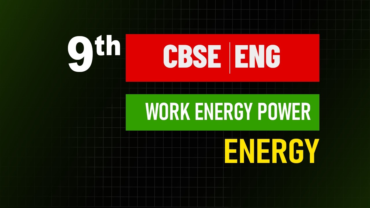 Class 9 Physics | Energy Explained | Work Energy Power | #Physics #Blulines