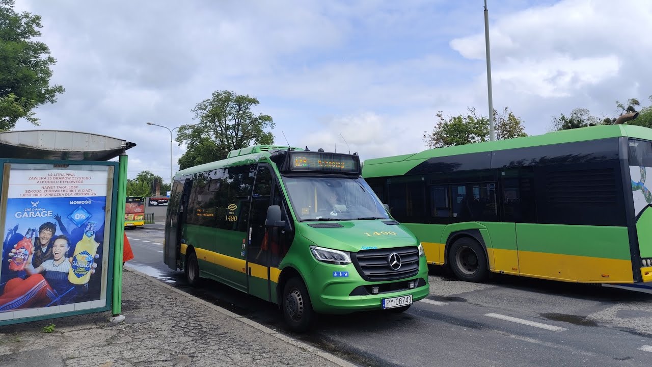 MPK Poznań | Linia 123 | Mercedes-Benz 516 CDI Mercus Sprinter City #1490 | Kierunek Starołęka PKM