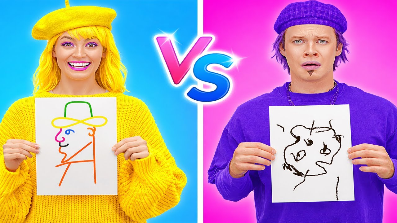 🎨WYZWANIE ARTYSTYCZNE UCZEŃ VS NAUCZYCIEL ✨✏️Bitwa artystyczna organizowana przez 123 GO! CHALLENGE
