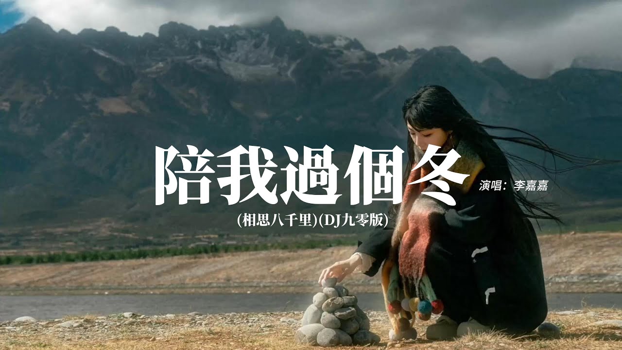 李嘉嘉 - 陪我過個冬(相思八千里) (DJ九零版)『秋去冬來 月如風，能否陪我過個冬，緣起在人群中 看你緣散看你在人群，中愛無影 去無蹤，竹籃打水一場空。』【動態歌詞MV】