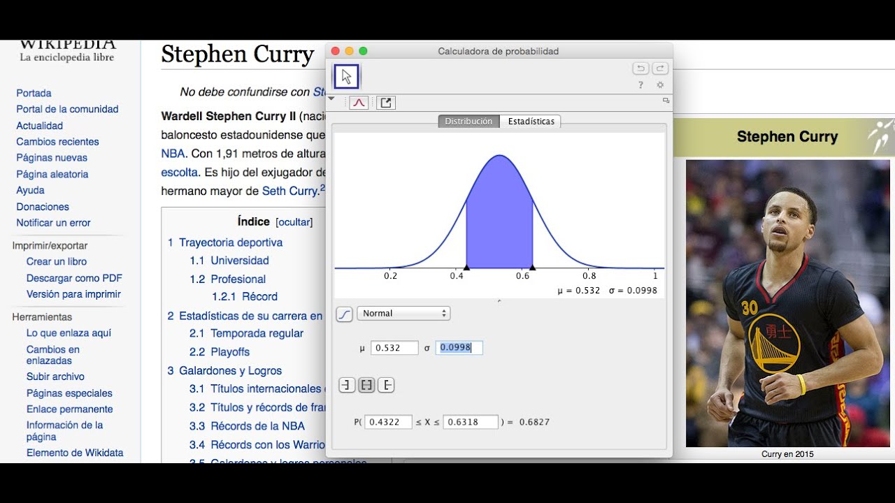 Inferencia Estadística, NBA y GeoGebra.