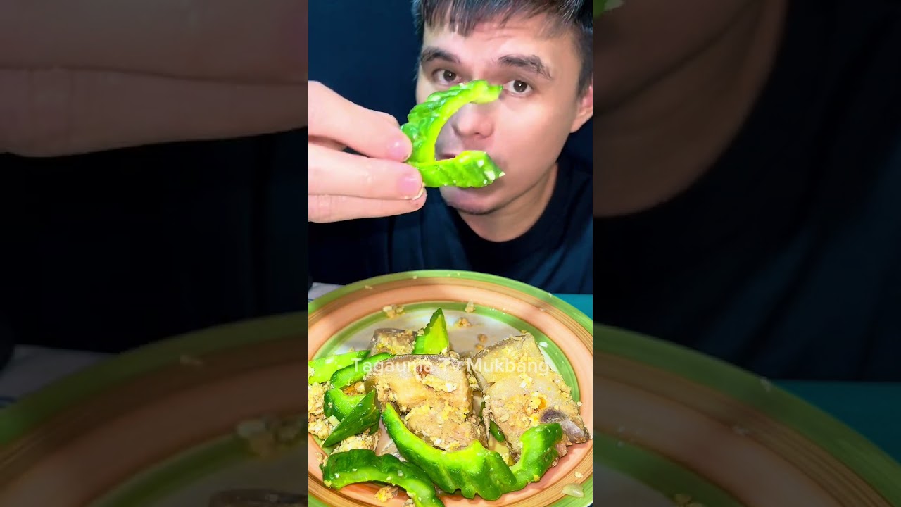 Pork Ampalaya Mukbang #mukbang #eating #foodie 